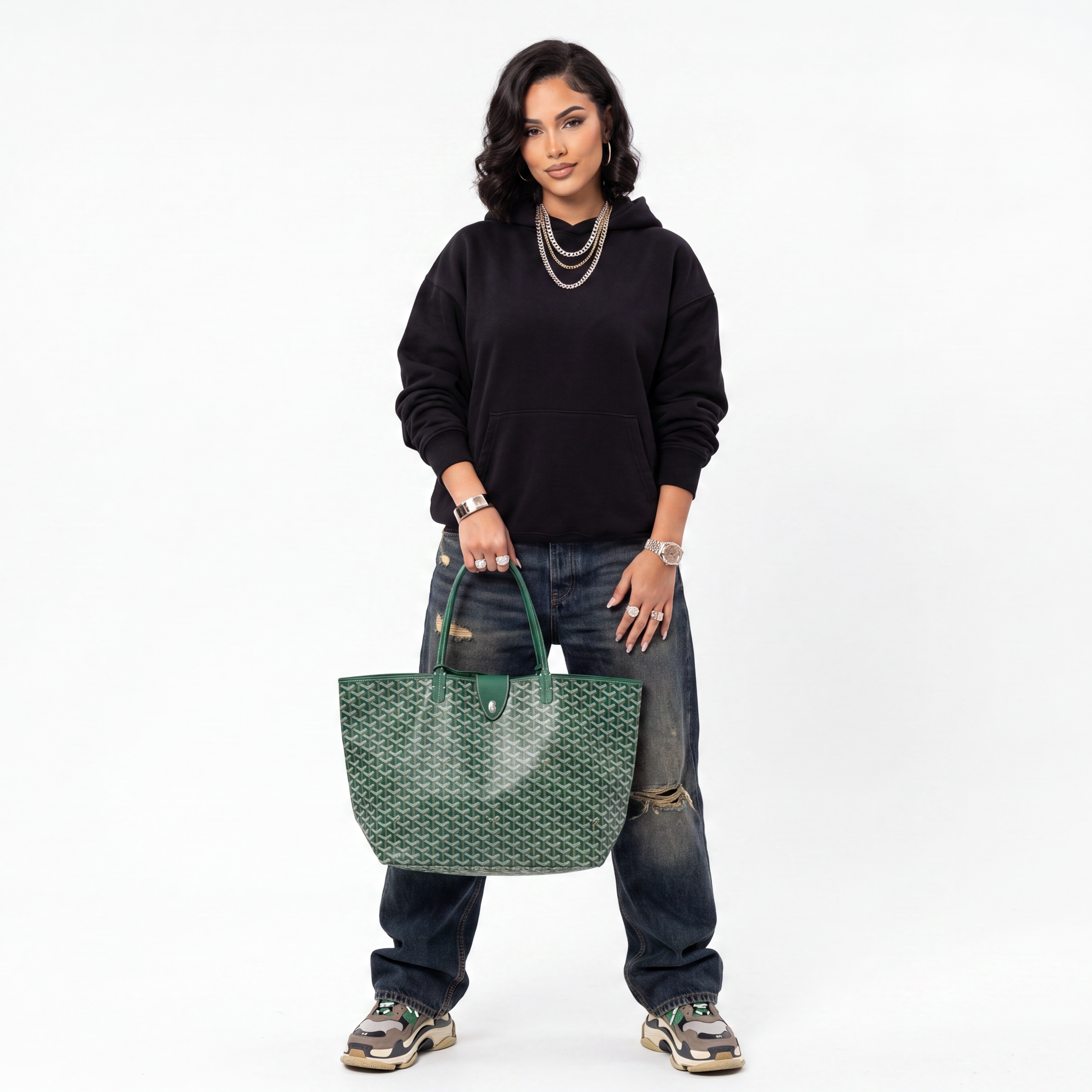 Goyard Saint Louis GM Bag
Green